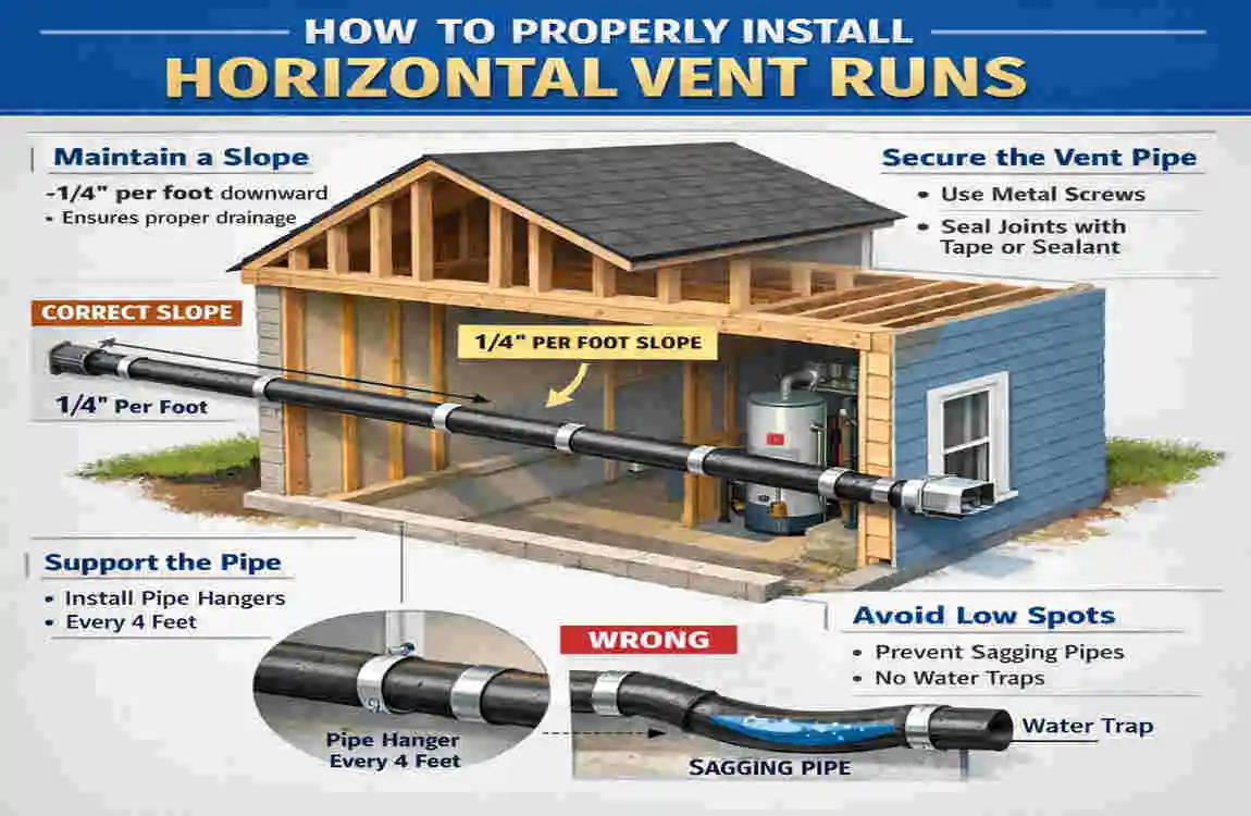 can home plumbing vents terminate horizontally