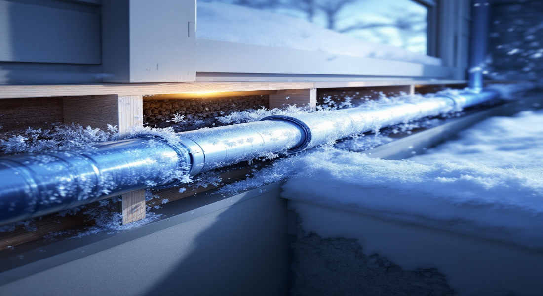 can gas lines freeze in a house