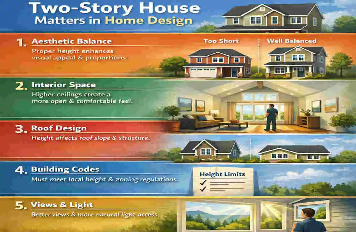 how tall is a 2 story house