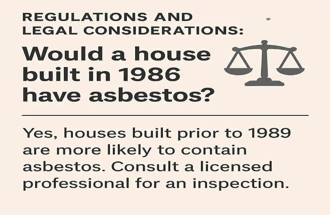 Would a House Built in 1986 Have Asbestos? What Homebuyers Need to Know About Asbestos Risks in 1980s Homes