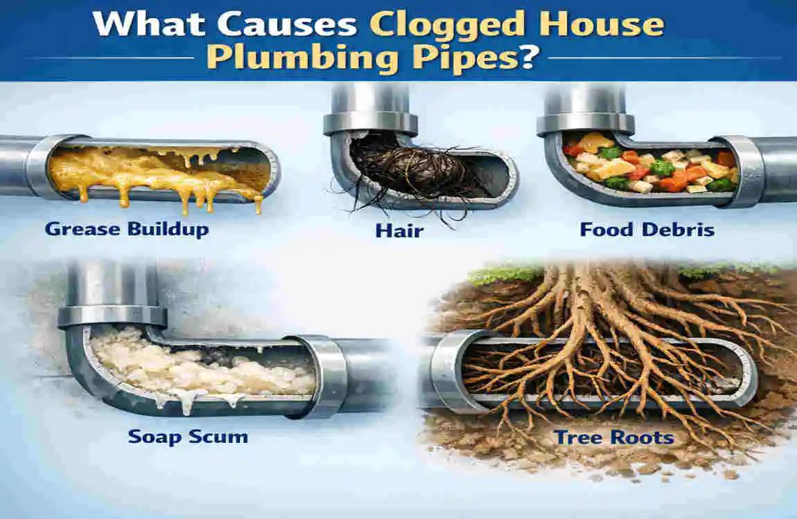 how to clean out house plumbing pipes