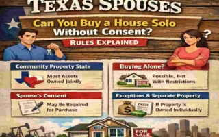 can a spouse buy a house without the other in texas