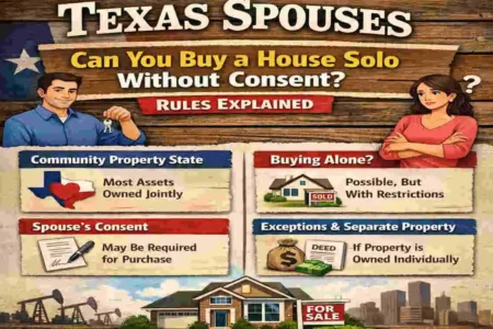 can a spouse buy a house without the other in texas