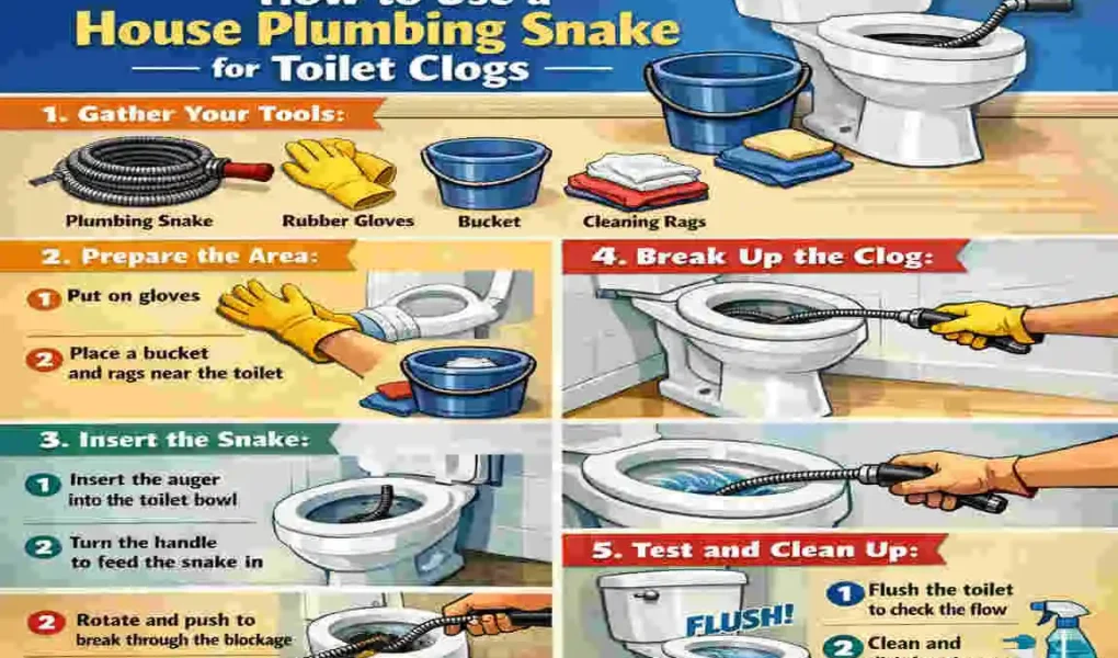 Ultimate Guide: How to Use a House Plumbing Snake for Toilet Clogs