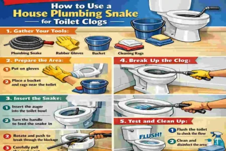 Ultimate Guide: How to Use a House Plumbing Snake for Toilet Clogs