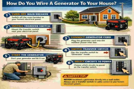 how to wire in a generator to your house