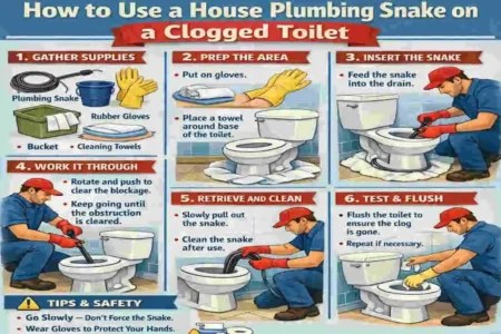 how to use a house plumbing snake toilet