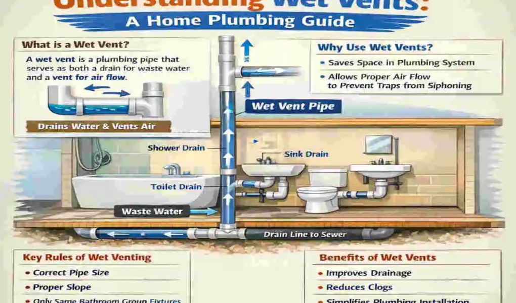 what is a wet vent home plumbing