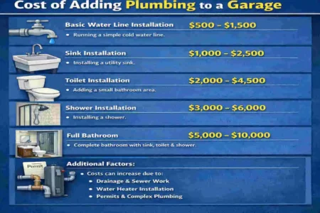 how much to add home plumbing to a garage