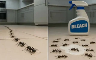 does bleach kill ants in house
