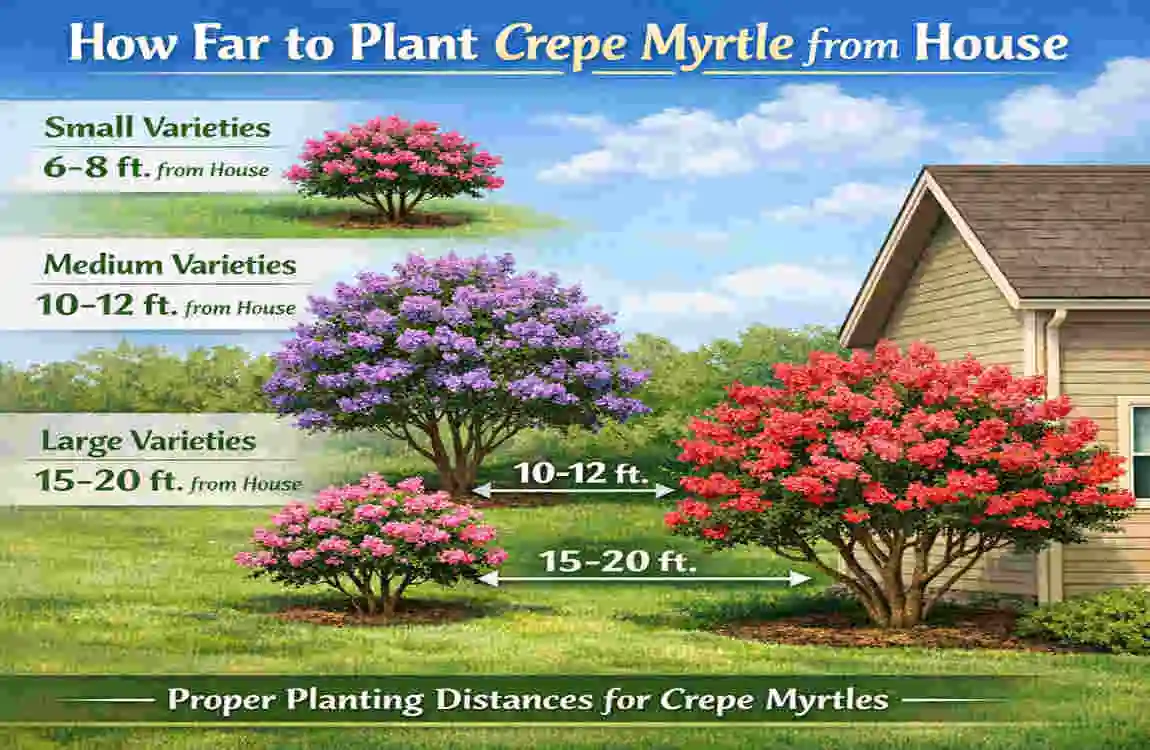How Far to Plant Crepe Myrtle