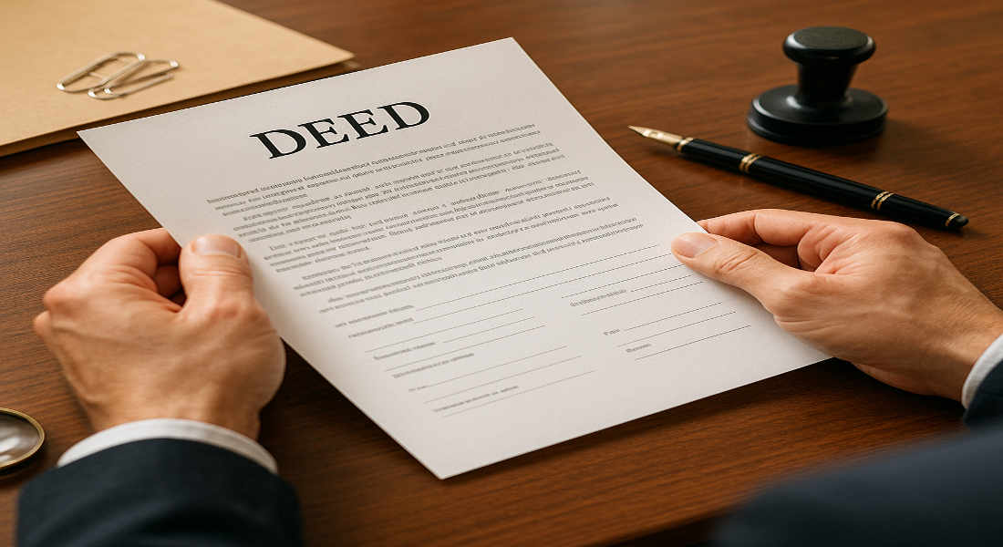 how to change a name on a house deed