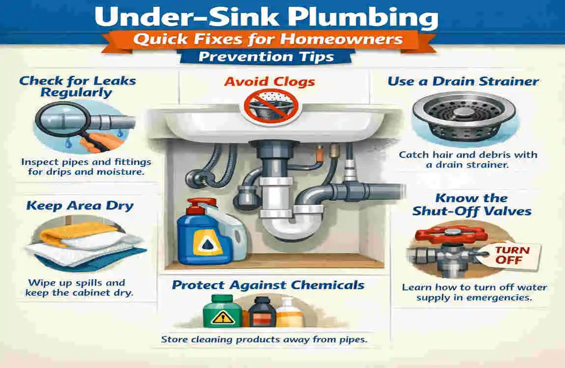 how to fix home plumbing under sink