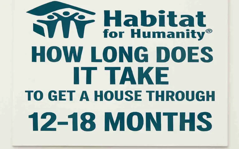 How long does it take to get a house through Habitat for Humanity?