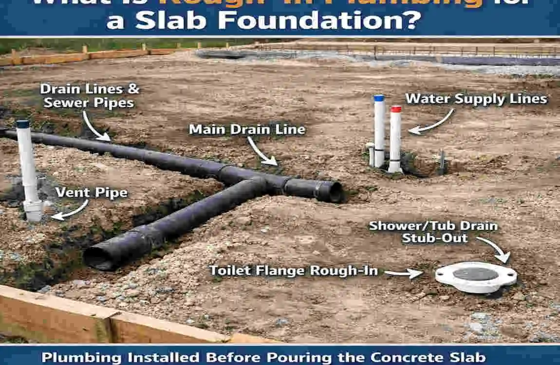 how to rough in home plumbing for slab