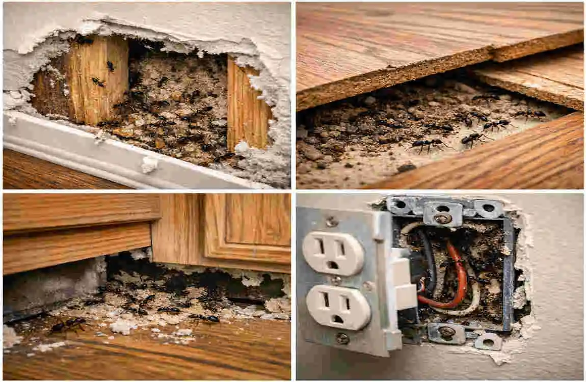 ants in house can't find source