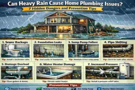 can heavy rain cause home plumbing issues