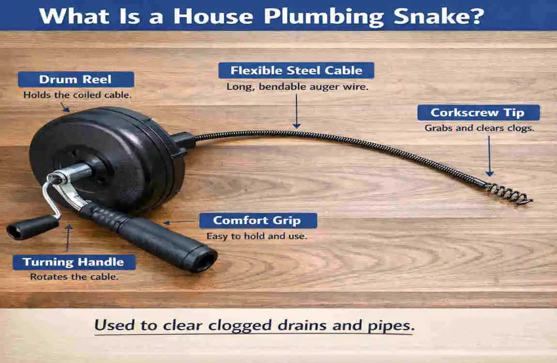 how to use a house plumbing snake toilet