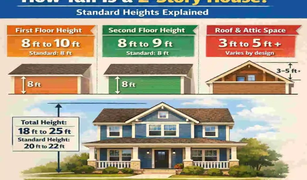 how tall is a 2 story house