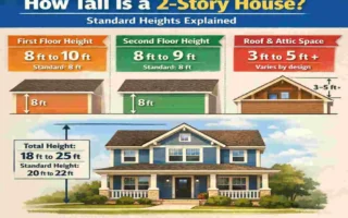 how tall is a 2 story house