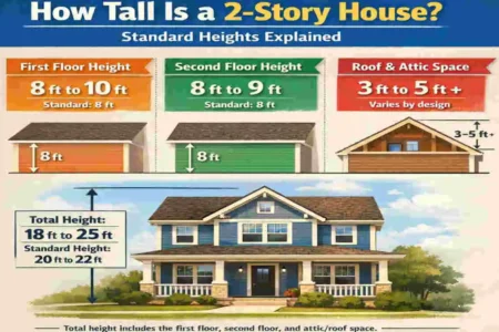 how tall is a 2 story house