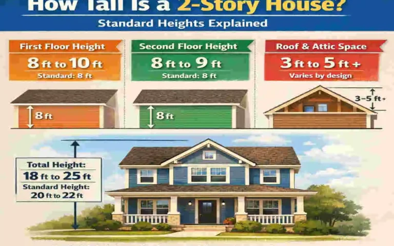 how tall is a 2 story house