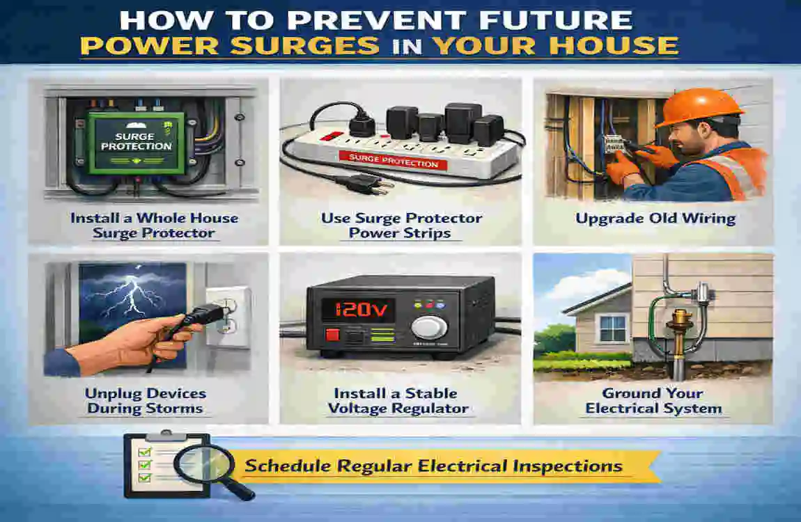 why is my house power surging