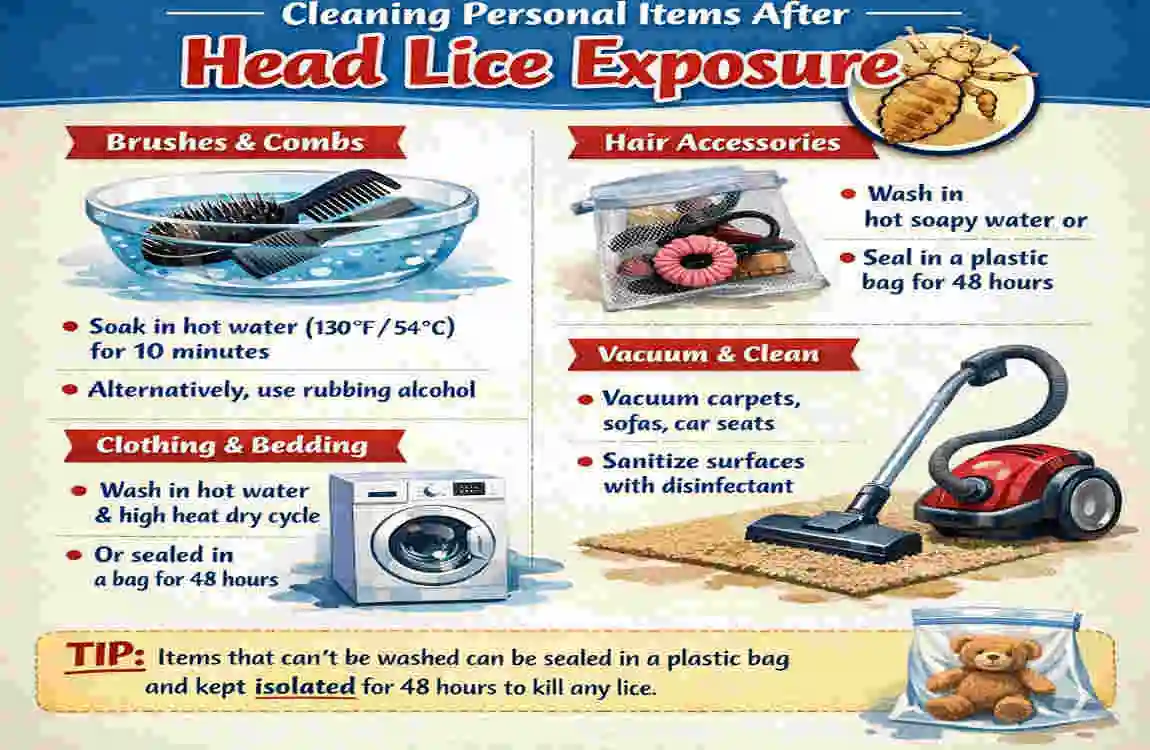 how to clean house for lice