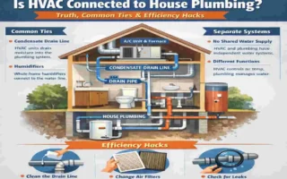 is hvac connected to house plumbing