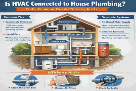 is hvac connected to house plumbing