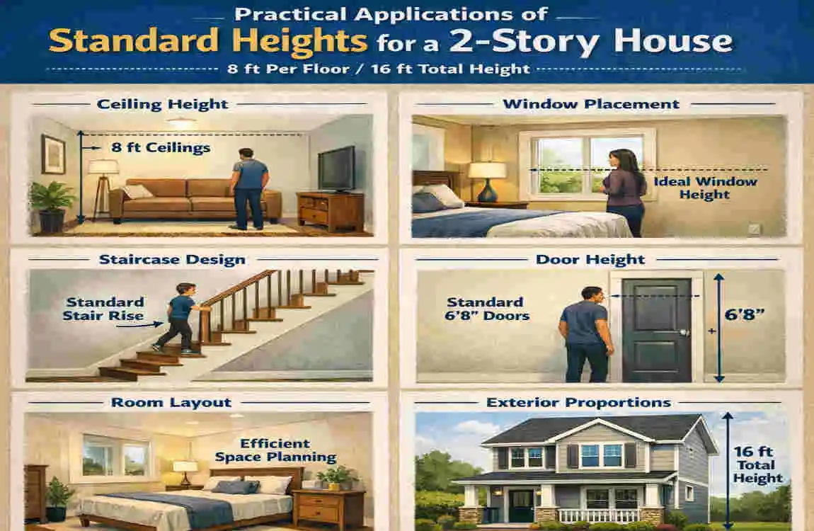 how tall is a 2 story house
