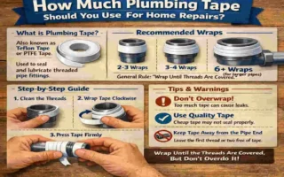 how much house plumbing tape to use