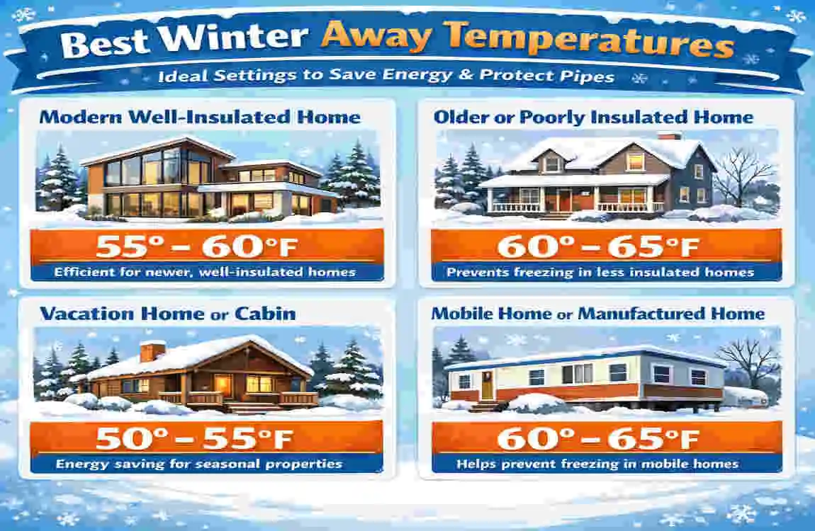 What Temperature to Leave House in Winter When Away: Expert Tips for Savings & Safety