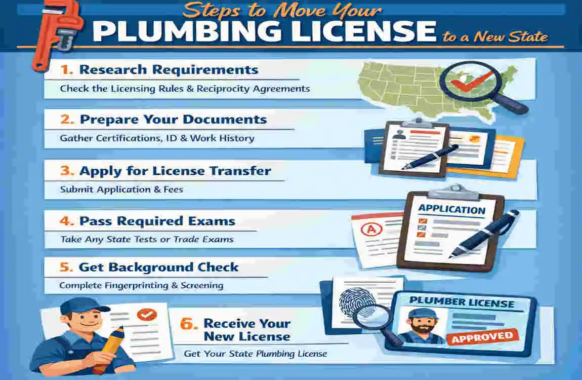 can you transfer house plumbing license to another state