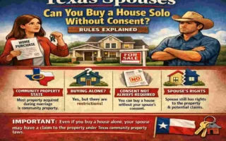 can a spouse buy a house without the other in texas