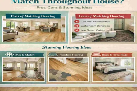 should flooring match throughout house