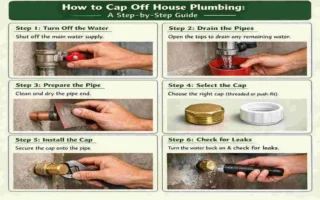 how to cap off house plumbing
