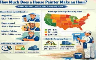 how much does a house painter make an hour