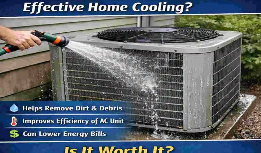 Spraying water on an AC condenser is an effective method to improve home cooling efficiency. When water sprays on the condenser coils, it helps cool them down faster through evaporation, allowing the AC to expel heat more effectively. This cooling effect reduces the workload on the air conditioner, potentially lowering energy consumption and utility bills. Additionally, spraying water cleans dirt and debris from the coils and condenser unit, maintaining airflow and preventing blockages that decrease efficiency. Regular spraying can also extend the lifespan of the AC system by preventing overheating and reducing component wear. Modern AC units are designed to safely handle water exposure, making this practice both safe and beneficial when done correctly. However, care should be taken to avoid certain sensitive parts that should remain dry. Overall, spraying water on the AC condenser can help cool a home more effectively and economically.
