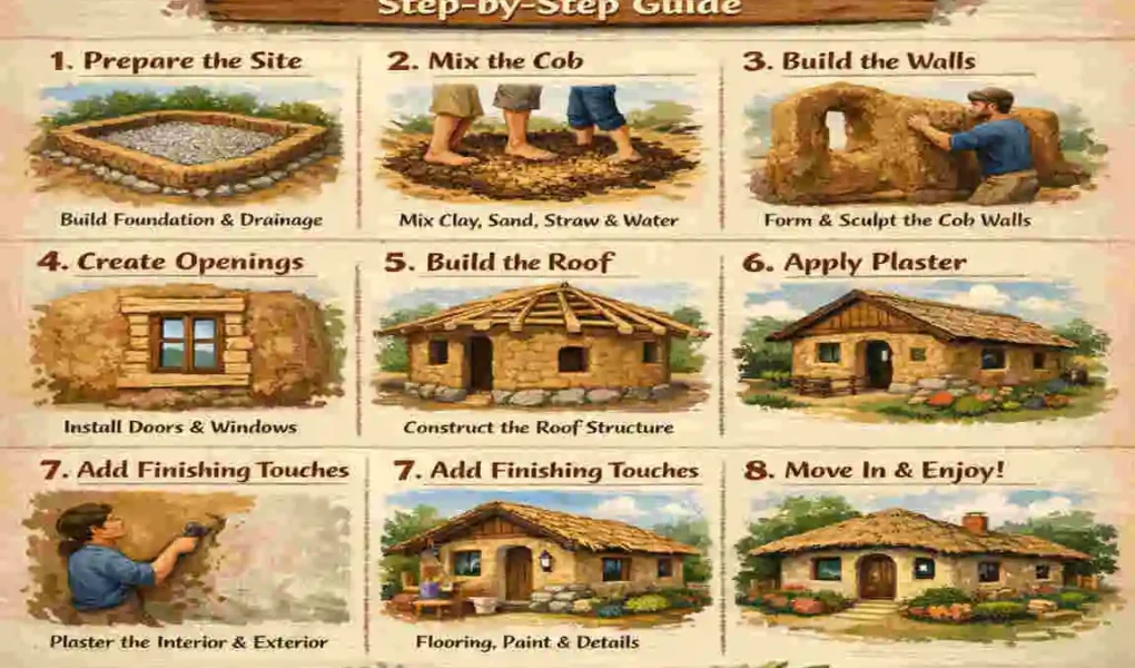 how to make a cob house