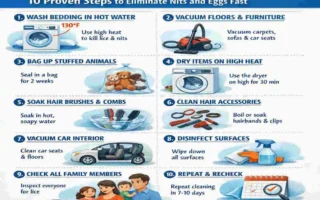 how to clean house for lice