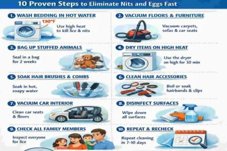 how to clean house for lice