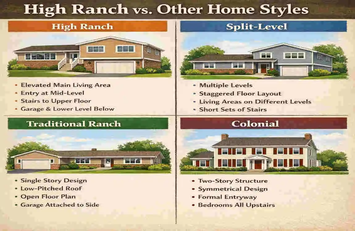 what is a high ranch house