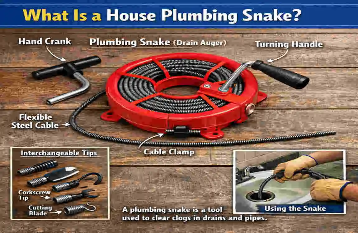 how to use a house plumbing snake toilet