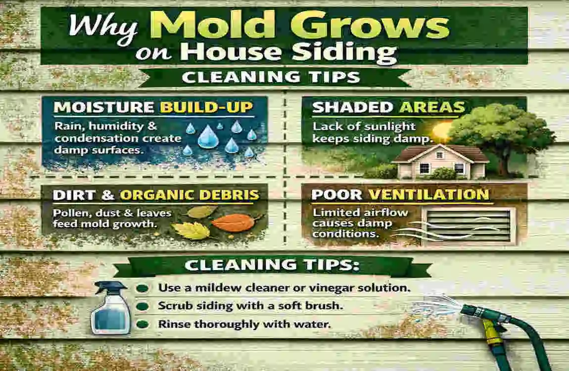 how to remove mold from house siding