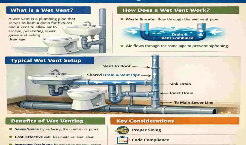 what is a wet vent home plumbing