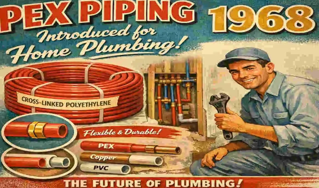 what year did pex home plumbing start