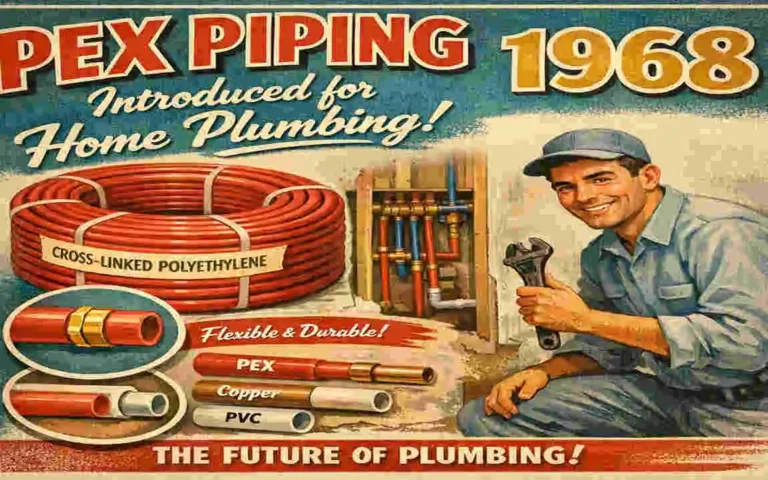 what year did pex home plumbing start