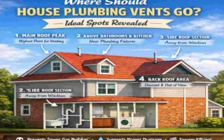 where should a house plumbing vent be located