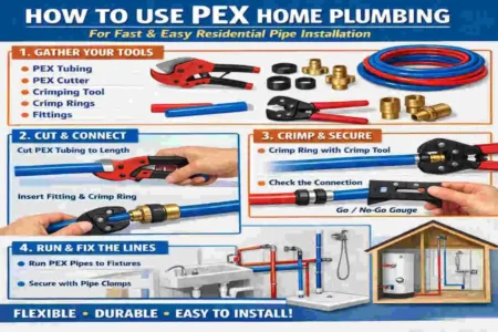 how to use pex home plumbing